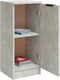 vidaXL - Dressoirs - 2 - st - 30x30x70 - cm - bewerkt - hout - betongrijs
