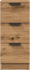 vidaXL - Dressoirs - 2 - st - 30x30x70 - cm - bewerkt - hout - artisanaal - eikenkleur