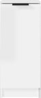 vidaXL - Dressoirs - 2 - st - 30x30x70 - cm - bewerkt - hout - hoogglans - wit