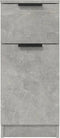 vidaXL - Dressoirs - 2 - st - 30x30x70 - cm - bewerkt - hout - betongrijs