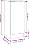 vidaXL - Dressoirs - 2 - st - 30x30x70 - cm - bewerkt - hout - wit