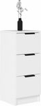 vidaXL - Dressoirs - 2 - st - 30x30x70 - cm - bewerkt - hout - wit