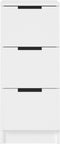 vidaXL - Dressoirs - 2 - st - 30x30x70 - cm - bewerkt - hout - wit