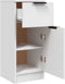 vidaXL - Dressoirs - 2 - st - 30x30x70 - cm - bewerkt - hout - wit
