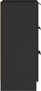 vidaXL - Dressoirs - 2 - st - 30x30x70 - cm - bewerkt - hout - zwart
