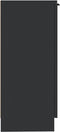 vidaXL - Dressoirs - 2 - st - 30x30x70 - cm - bewerkt - hout - zwart
