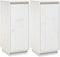 vidaXL - Dressoirs - 2 - st - 31,5x34x75 - cm - massief - grenenhout - wit