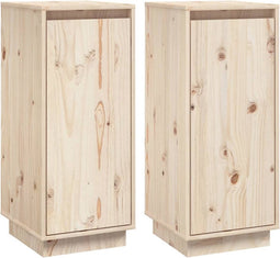 vidaXL - Dressoirs - 2 - st - 31,5x34x75 - cm - massief - grenenhout