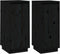 vidaXL - Dressoirs - 2 - st - 31,5x34x75 - cm - massief - grenenhout - zwart
