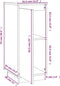 vidaXL - Dressoirs - 2 - st - 31,5x34x75 - cm - massief - grenenhout