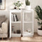 vidaXL - Dressoirs - 2 - st - 31,5x34x75 - cm - massief - grenenhout - wit