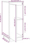 vidaXL - Dressoirs - 2 - st - 31,5x34x75 - cm - massief - grenenhout - grijs