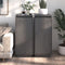 vidaXL - Dressoirs - 2 - st - 31,5x34x75 - cm - massief - grenenhout - grijs
