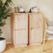 vidaXL - Dressoirs - 2 - st - 31,5x34x75 - cm - massief - grenenhout