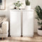 vidaXL - Dressoirs - 2 - st - 31,5x34x75 - cm - massief - grenenhout - wit