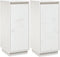 vidaXL - Dressoirs - 2 - st - 31,5x34x75 - cm - massief - grenenhout - wit