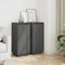 vidaXL - Dressoirs - 2 - st - 31,5x34x75 - cm - massief - grenenhout - grijs