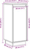vidaXL - Dressoirs - 2 - st - 31,5x34x75 - cm - massief - grenenhout - honingbruin