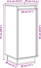 vidaXL - Dressoirs - 2 - st - 31,5x34x75 - cm - massief - grenenhout - grijs