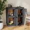 vidaXL - Dressoirs - 2 - st - 31,5x34x75 - cm - massief - grenenhout - grijs