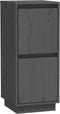 vidaXL - Dressoirs - 2 - st - 31,5x34x75 - cm - massief - grenenhout - grijs