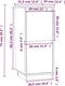vidaXL - Dressoirs - 2 - st - 31,5x34x75 - cm - massief - grenenhout
