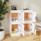 vidaXL - Dressoirs - 2 - st - 31,5x34x75 - cm - massief - grenenhout - wit
