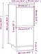 vidaXL - Dressoirs - 2 - st - 31,5x34x75 - cm - massief - grenenhout - grijs