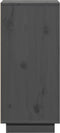vidaXL - Dressoirs - 2 - st - 31,5x34x75 - cm - massief - grenenhout - grijs