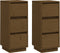 vidaXL - Dressoirs - 2 - st - 32x34x75 - cm - massief - grenenhout - honingbruin