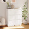 vidaXL - Dressoirs - 2 - st - 32x34x75 - cm - massief - grenenhout - wit