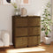 vidaXL - Dressoirs - 2 - st - 32x34x75 - cm - massief - grenenhout - honingbruin