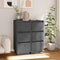 vidaXL - Dressoirs - 2 - st - 32x34x75 - cm - massief - grenenhout - grijs