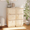vidaXL - Dressoirs - 2 - st - 32x34x75 - cm - massief - grenenhout