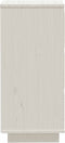 vidaXL - Dressoirs - 2 - st - 32x34x75 - cm - massief - grenenhout - wit