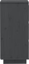 vidaXL - Dressoirs - 2 - st - 32x34x75 - cm - massief - grenenhout - grijs