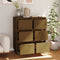 vidaXL - Dressoirs - 2 - st - 32x34x75 - cm - massief - grenenhout - honingbruin