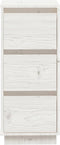 vidaXL - Dressoirs - 2 - st - 32x34x75 - cm - massief - grenenhout - wit