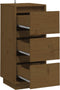 vidaXL - Dressoirs - 2 - st - 32x34x75 - cm - massief - grenenhout - honingbruin