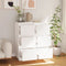 vidaXL - Dressoirs - 2 - st - 32x34x75 - cm - massief - grenenhout - wit