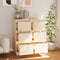 vidaXL - Dressoirs - 2 - st - 32x34x75 - cm - massief - grenenhout