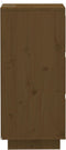 vidaXL - Dressoirs - 2 - st - 32x34x75 - cm - massief - grenenhout - honingbruin