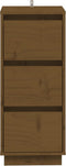 vidaXL - Dressoirs - 2 - st - 32x34x75 - cm - massief - grenenhout - honingbruin