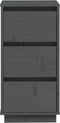vidaXL - Dressoirs - 2 - st - 32x34x75 - cm - massief - grenenhout - grijs