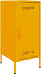 vidaXL - Dressoirs - 2 - st - 36x39x79 - cm - staal - mosterdgeel