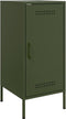 vidaXL - Dressoirs - 2 - st - 36x39x79 - cm - staal - olijfgroen