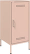 vidaXL - Dressoirs - 2 - st - 36x39x79 - cm - staal - roze