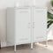 vidaXL - Dressoirs - 2 - st - 36x39x79 - cm - staal - wit