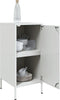 vidaXL - Dressoirs - 2 - st - 36x39x79 - cm - staal - wit