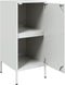vidaXL - Dressoirs - 2 - st - 36x39x79 - cm - staal - wit